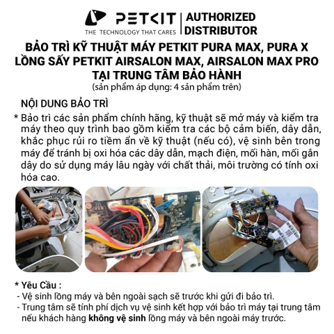 [DỊCH VỤ] Bảo trì kỹ thuật máy Petkit tại Trung tâm bảo hành