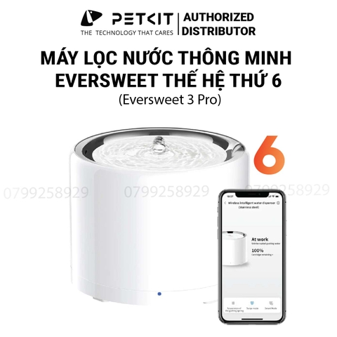 Máy Lọc Nước Cho Chó Mèo Bơm Không Dây Petkit EverSweet 3 Pro