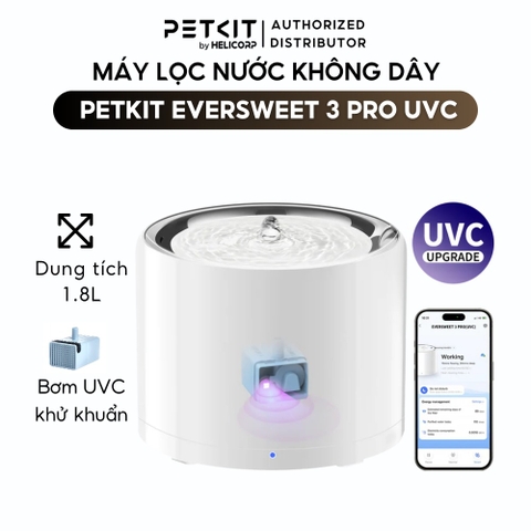 Máy lọc nước PETKIT EverSweet 3 Pro UVC (SOLO 7) - Bơm không dây
