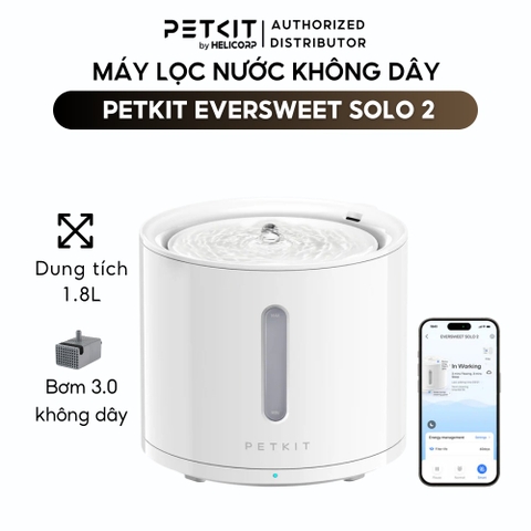 Máy lọc nước PETKIT Eversweet Solo 2 - Bơm không dây