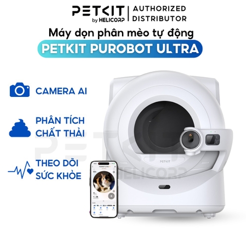 Máy dọn phân mèo Petkit Purobot Ultra có Camera AI