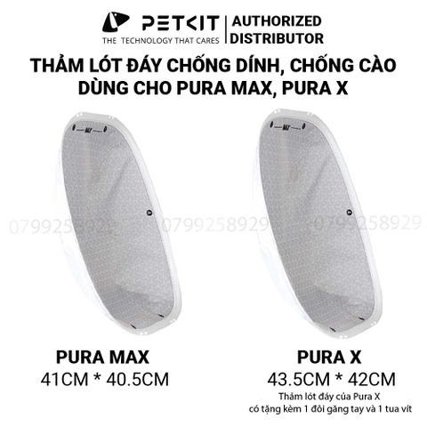 Tấm lót đáy chống dính, chống cào PETKIT Pura Max, Pura X