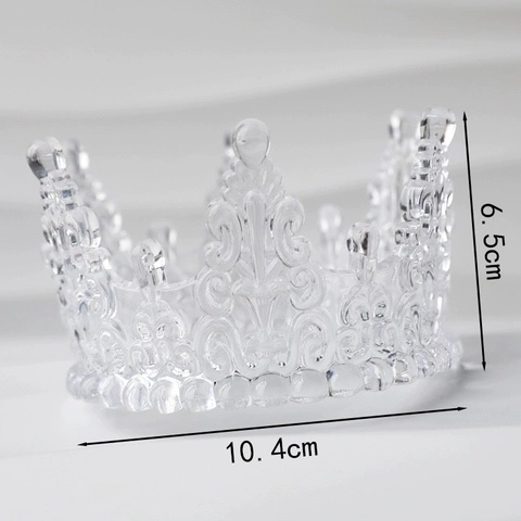 Vương Miện Nhựa - TRONG SUỐT SIZE TO (cái)