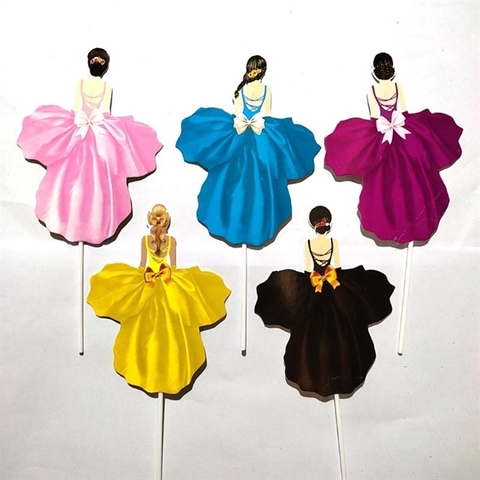 Thẻ 5 Cô Gái Váy (sét)