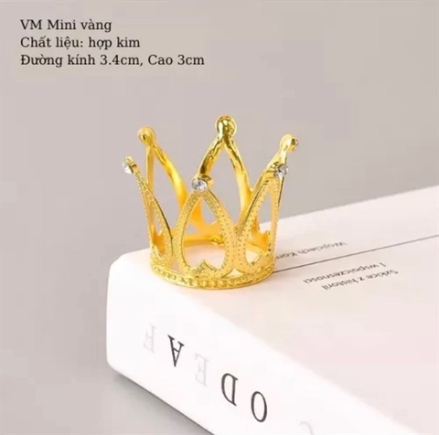 Vương Miện Nhỏ VÀNG - kim loại (cái)