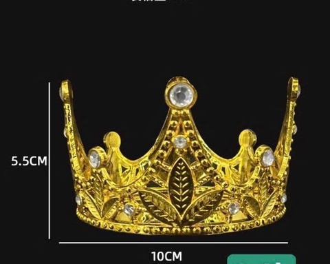 Vương Miện Hình Lá Nhựa - VÀNG (cái)