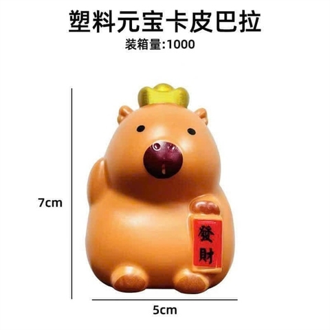 Chuột Cabybara Cầm Bảng Chữ (con)