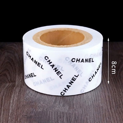 Quấn Thành Chữ Chanel Đen (cuộn)