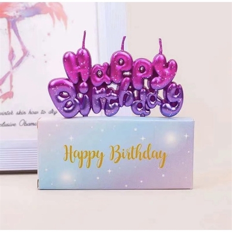 Nến Happy - NHŨ TÍM HỒNG (vỉ)