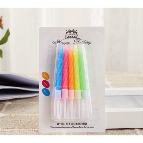 Nến Xoắn - MIX MÀU (vỉ)