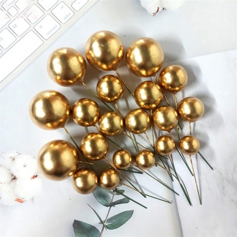 Bi Xốp - VÀNG ĐỒNG (sét 40 viên)