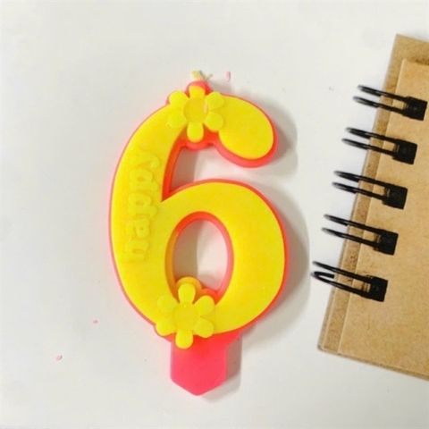 Nến số 6 - hộp 20 số