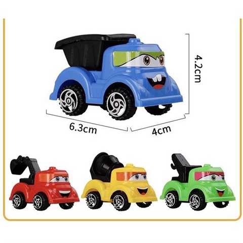 Bộ Xe Công Trình Nhỏ 4 Con