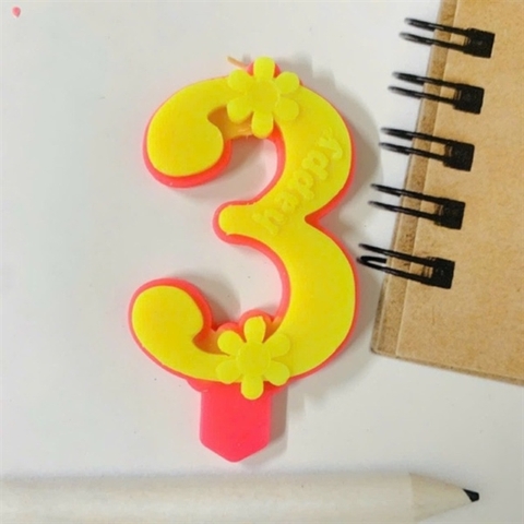 Nến Số 3 - hộp 20 số
