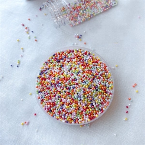 Bi Đường Nhỏ 2mm Mix Màu (lọ 100G)