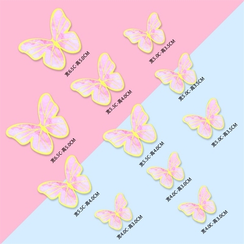 Bướm Giấy Hồng (sét ko gắn que)