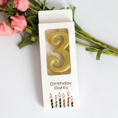 Nến Nhũ Đẹp - SỐ 3 (số)