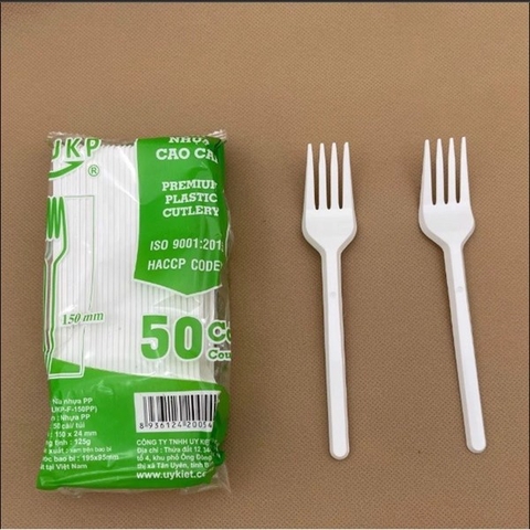 Dĩa (nĩa) Trắng Đục (bịch 50c)