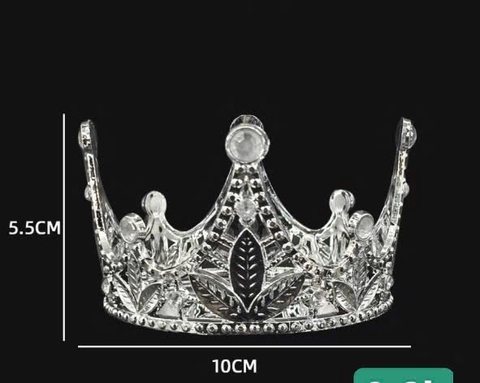 Vương Miện Hình Lá Nhựa - BẠC (cái)