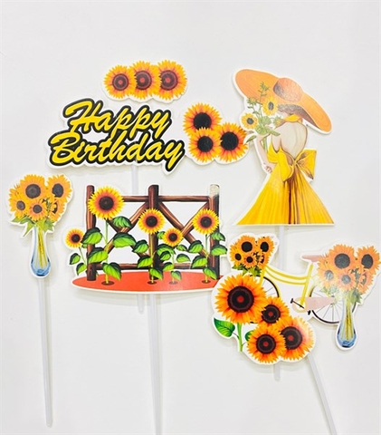 Thẻ Cô Gái Hoa Hướng Dương (sét)