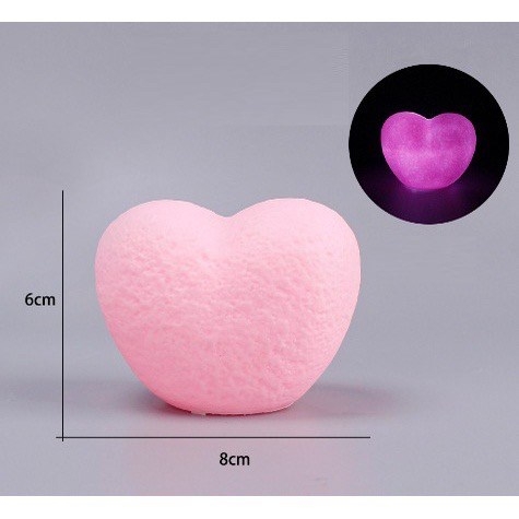 Trái Tim Có Đèn - Hồng (cái)