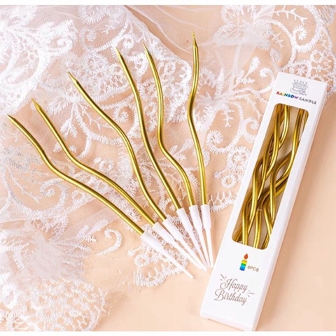 Nến Sóng Dài - VÀNG (vỉ 6 cây)