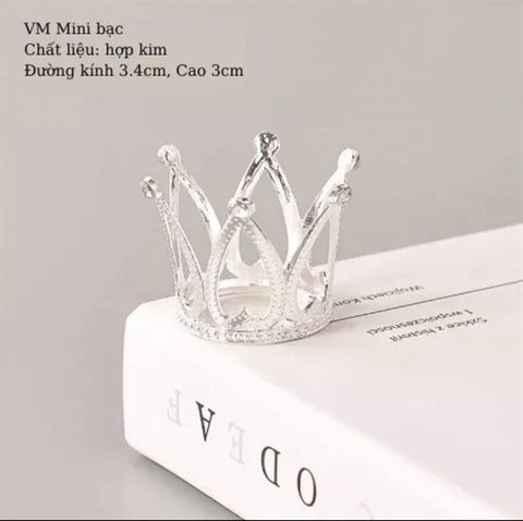 Vương Miện Nhỏ BẠC - nhựa  (cái)