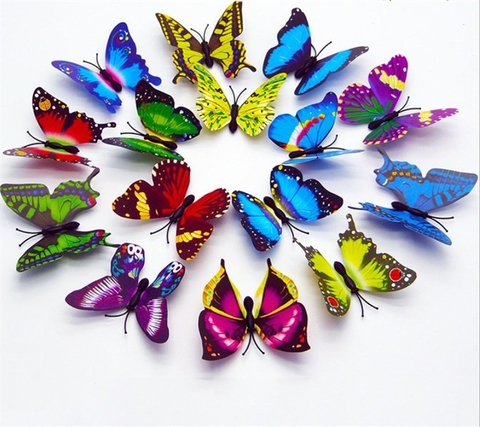 Bướm Nhựa 100 con (sét)