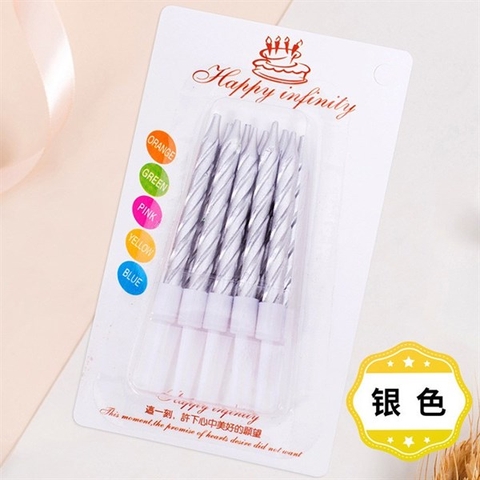 Nến Xoắn - NHŨ BẠC (vỉ)