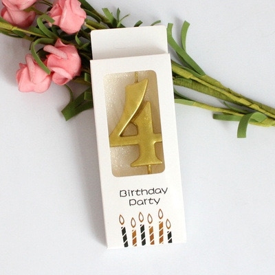 Nến Nhũ Đẹp - SỐ 4 (số)