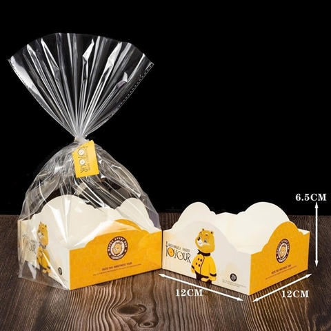 Túi Coockis Gấu Vuông - TO (100 cái)