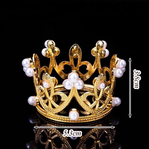 Vương Miện 5cm VÀNG - nhựa (cái)