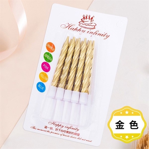 Nến Xoắn - NHŨ VÀNG (vỉ)