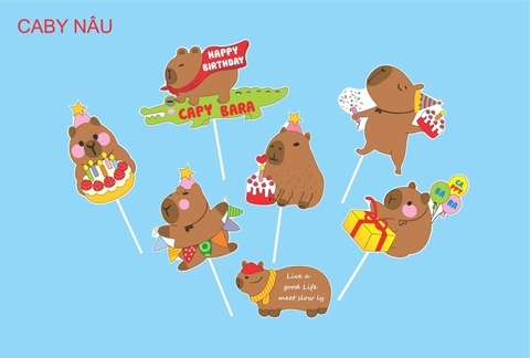 Thẻ Chuột Capybara - NÂU TT (sét)