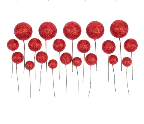 Bi Xốp - ĐỎ NHŨ (sét 40 viên)