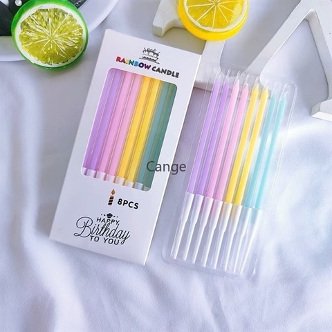 Nến Chì 8 Cây - MIX MÀU (vỉ)