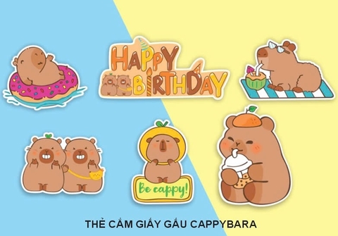 Thẻ Chuột Capybara Nâu - CT (sét)