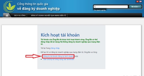 Hướng dẫn tạo tài khoản đăng ký kinh doanh online