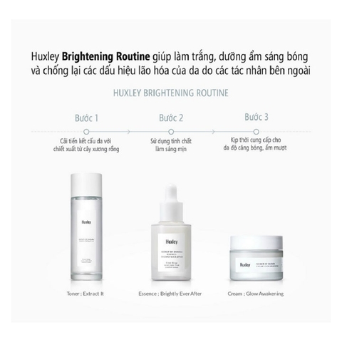 Set HUXLEY Brightening Trio - Làm Sáng Da