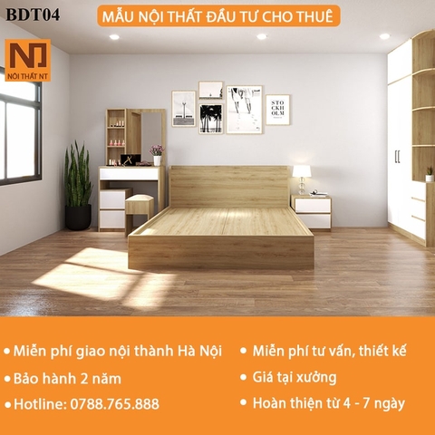 Bộ DTCT04 Trọn Bộ Nội Thất Căn Hộ Đầu Tư Cho Thuê Giá Rẻ