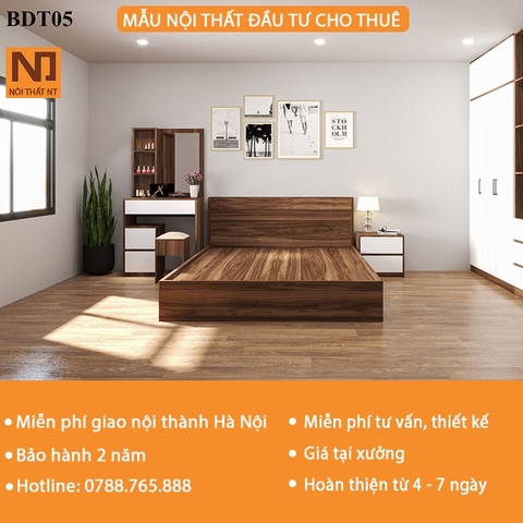 Bộ DTCT05 Trọn Bộ Nội Thất Căn Hộ Đầu Tư Cho Thuê Giá Rẻ