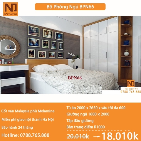 Nội thất phòng ngủ thiết kế BPN66