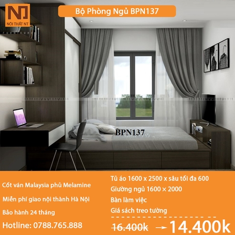 Nội thất phòng ngủ thiết kế BPN137