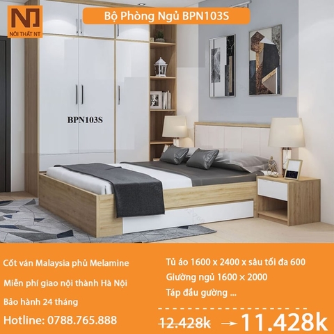 Nội thất phòng ngủ thiết kế BPN103S