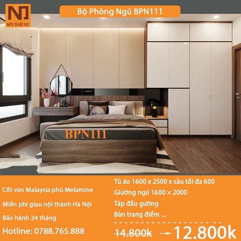 Nội thất phòng ngủ thiết kế BPN111