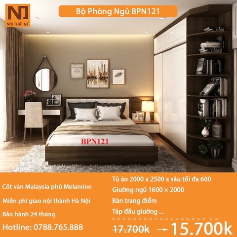 Nội thất phòng ngủ thiết kế BPN121