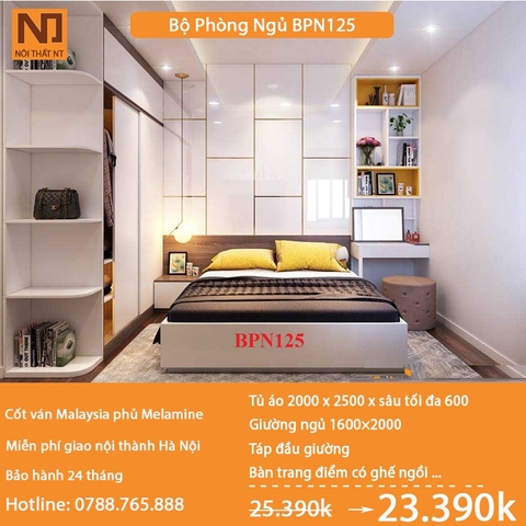 Nội thất phòng ngủ thiết kế BPN125