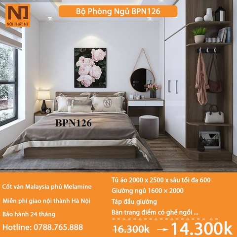 Nội thất phòng ngủ thiết kế BPN126