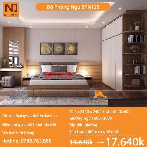 Nội thất phòng ngủ thiết kế BPN128