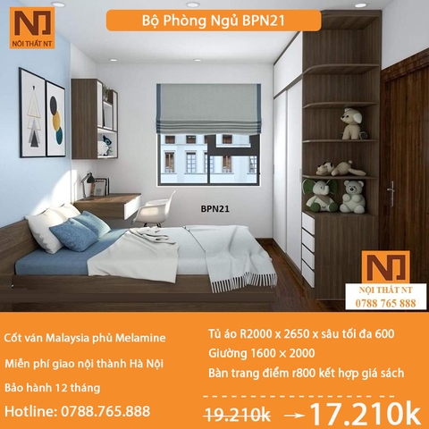 Nội thất phòng ngủ thiết kế BPN21